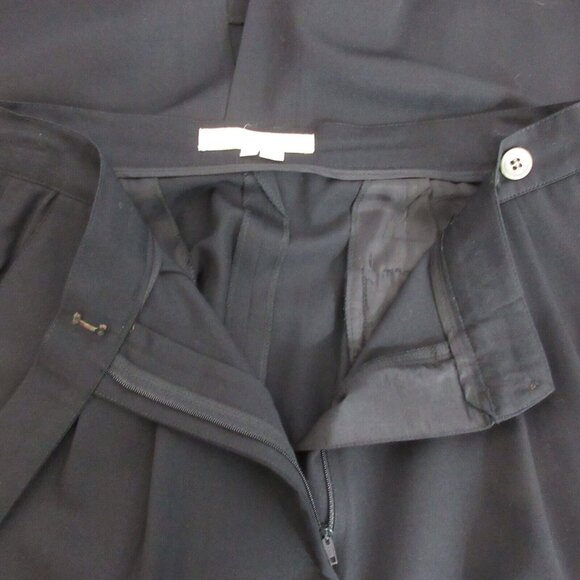 Perry Ellis Portfolio Skirt Womens Size 14 Black Pencil Straight 100% Wool Italy - Picture 4 of 10
